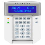 Paradox Evo Blue LCD Security Alarm Keypad install in Wellington Paarl Riebeek Malmesbury Cape Town Home Security installations 0621855003